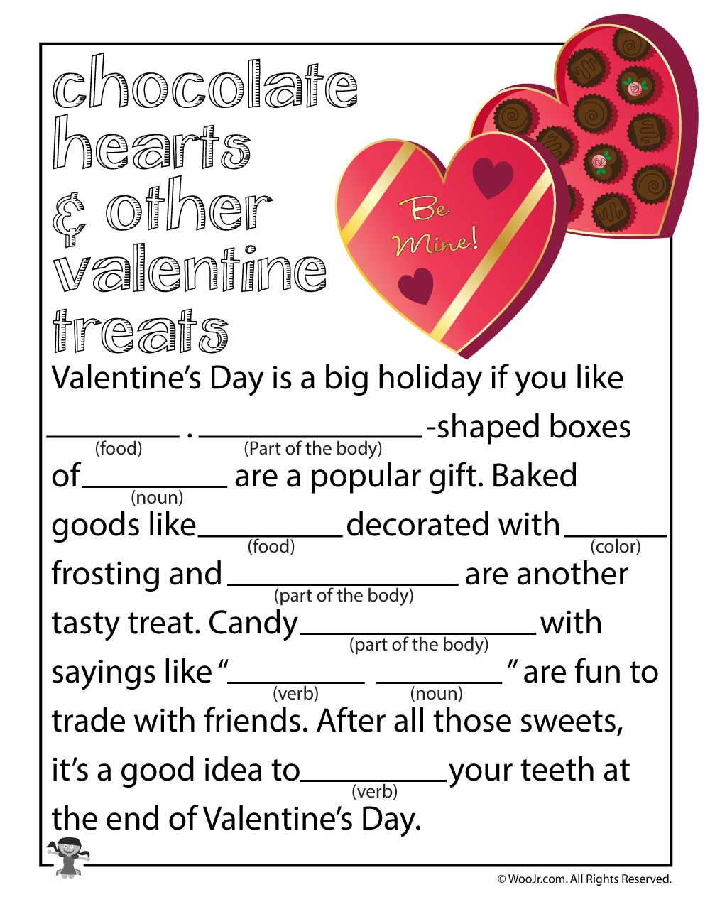 19 Romantic Valentine Mad Libs KittyBabyLove