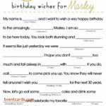 30 Birthday Mad Libs Printable In 2020 Birthday Template Happy