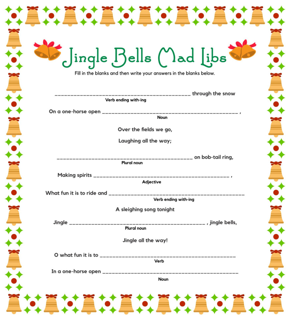 8 Best Printable Christmas Carol Mad Libs Printablee