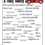 A Family Road Trip Printable Ad Lib Woo Jr Kids Activities Family