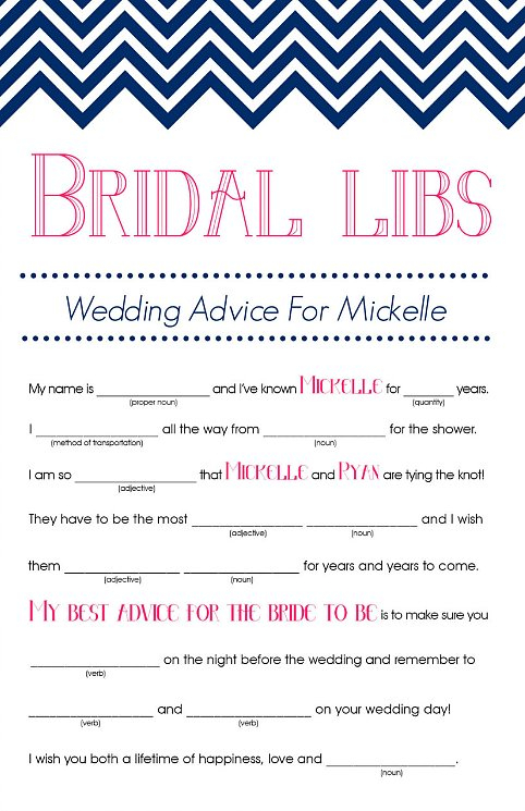 Ambitious Bridal Shower Mad Libs Free Printable Jimmy Website