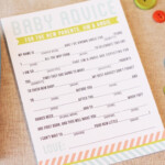 Baby Shower Mad Libs Baby Advice PDF Digital DIY Printable File 15