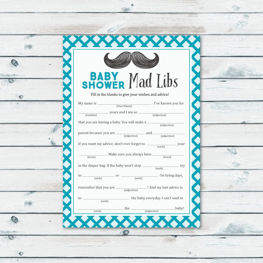 Baby Shower Mad Libs Free Printable Baby Shower Mad Lib Tips 