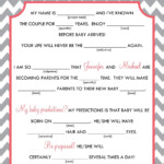 Baby Shower Mad Libs Printable Free