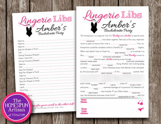 Bachelorette Mad Libs Free Printable PrintableTemplates