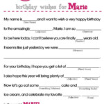 Birthday Mad Libs Etsy Mad Libs 16th Birthday Party Very Happy