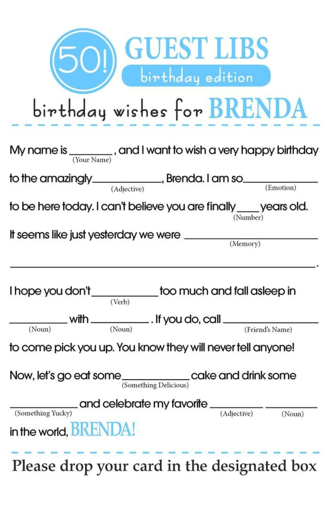 BIRTHDAY MAD LIBS Etsy Mothers Day Brunch Boy Birthday Party 