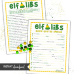 Buddy The Elf Mad Libs Christmas Movie Party Game Printable C100