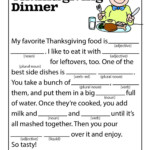 Celebrating Thanksgiving Mad Lib Woo Jr Kids Activities Free