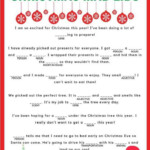 Christmas Mad Libs Christmas Mad Libs Christmas Printables Kids