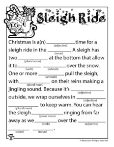 Christmas Mad Libs Printable Free