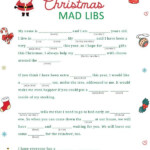 Christmas Mad Libs Printable Fun Activities For Kids Christmas Mad