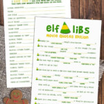 Elf Movie Quote Mad Libs This Printable Holiday Party Game Inspired