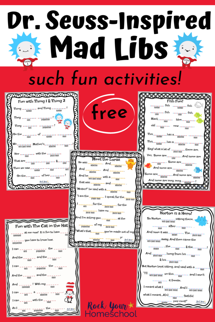 Fabulous Fun With Free Dr Seuss Inspired Mad Libs Dr Seuss 