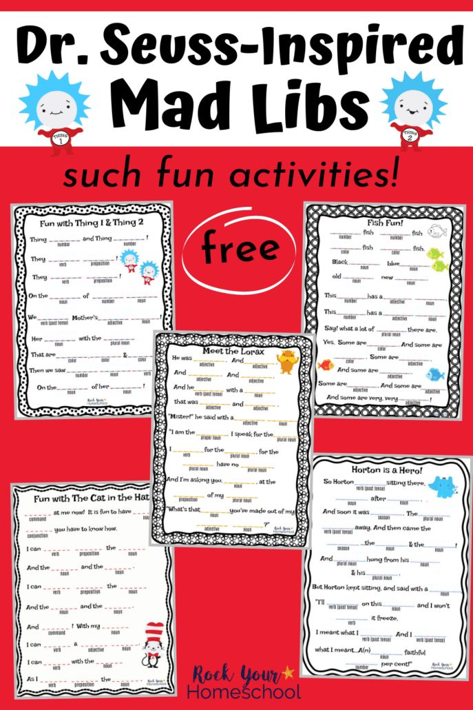 Fabulous Fun With Free Dr Seuss Inspired Mad Libs Dr Seuss