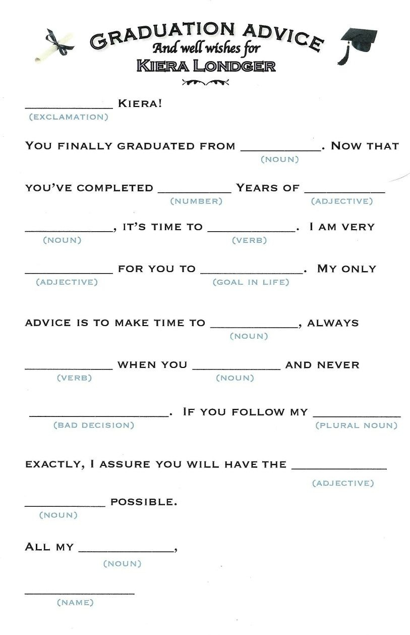 Free Printable Graduation Party Games Free Printable