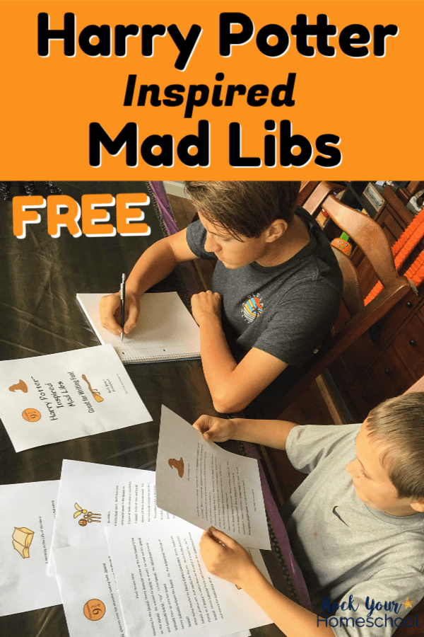 Free Printable Harry Potter Inspired Mad Libs For Writing Fun Harry 