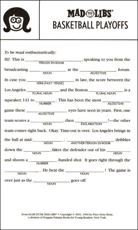 Free Printable Mad Libs For Kids Google Search Mad Libs Kids Mad 