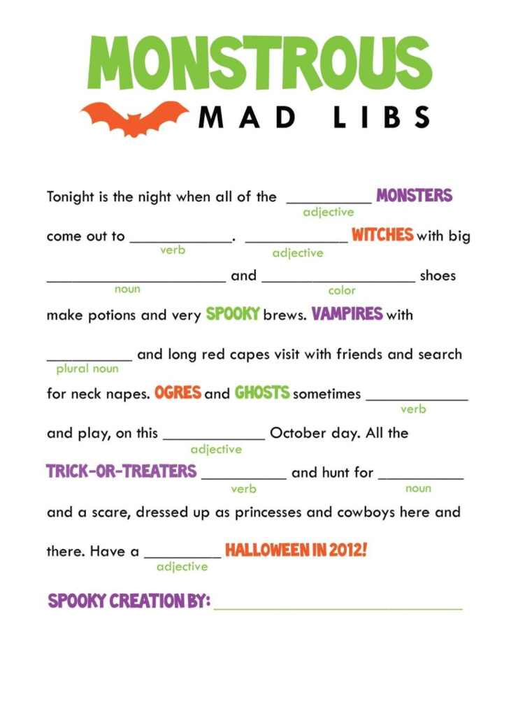 Free Printable Mad Libs For Middle School Students Free Printable 