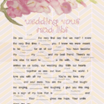 Free Printable Wedding Vows Mad Libs For Bridal Shower