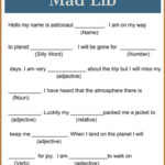 Funny Easy Mad Libs For Kids Printable Tedy Printable Activities