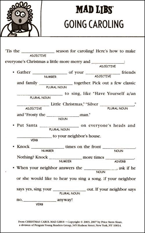 Funny Easy Mad Libs For Kids Printable Tedy Printable Activities