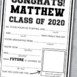 Graduation Mad Libs Printable Instant Download Press Print Party