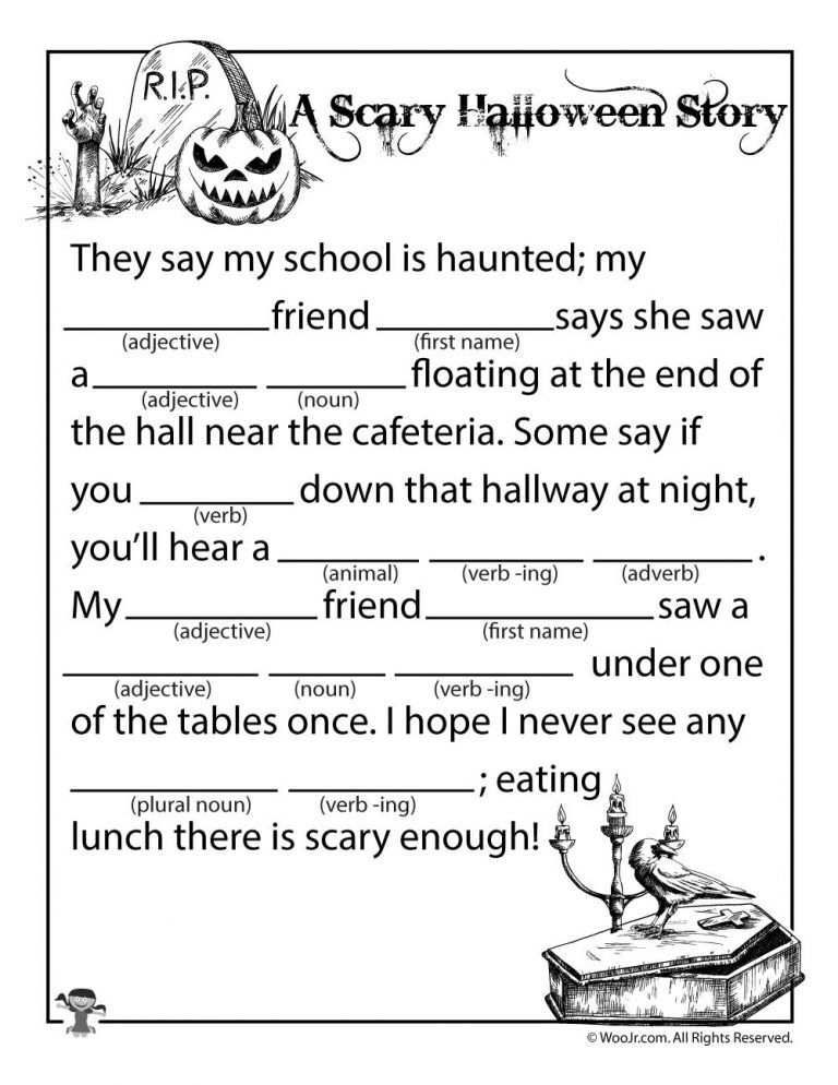 Halloween Mad Libs Woo Jr Kids Activities Halloween Mad Libs 