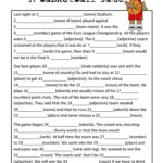 Mad Libs Parts Of Speech Basketball Game Worksheet Free Esl Free