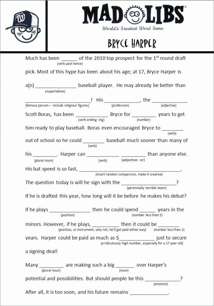 Mad Libs Worksheets For Adults Printable Mad Libs For Adults That Are 