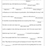 New Year s Resolutions Mad Libs Style Newyear Printable Mad