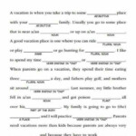 Phrasal Template World Game Printable Mad Libs