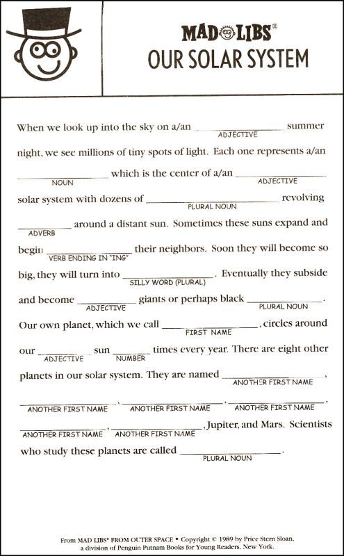 Pin On Mad Libs