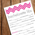 Printable Bachelorette Party Game Mad Libs