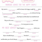 Wedding Mad Libs Guest Libs DIY Printable Stag Doe Engagement