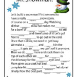 Winter Mad Libs Mr Snowman Christmas Classroom Christmas School