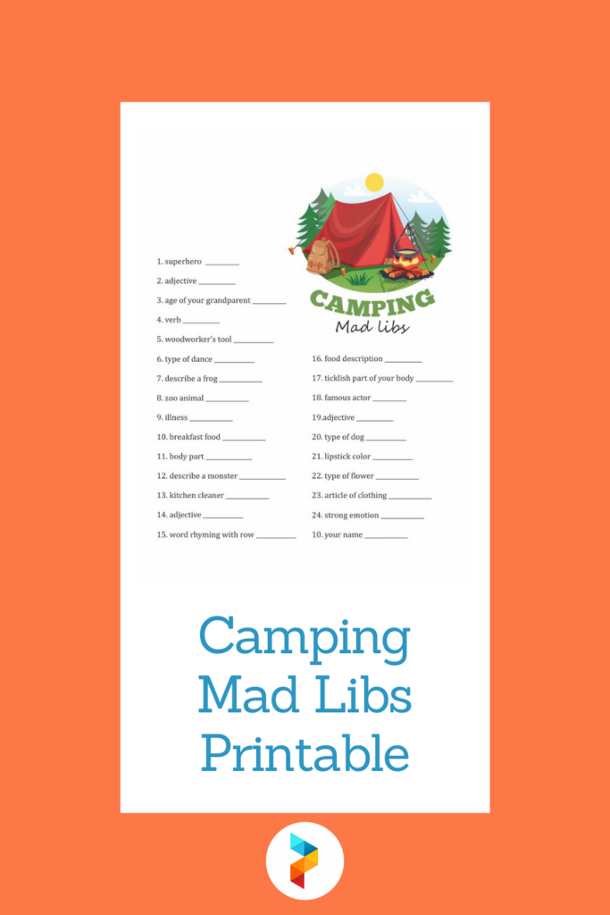 10 Best Camping Mad Libs Printable Printablee