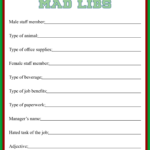 10 Best Office Mad Libs Printable Printablee