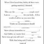 15 Mad Libs For Your Wedding BestBride101