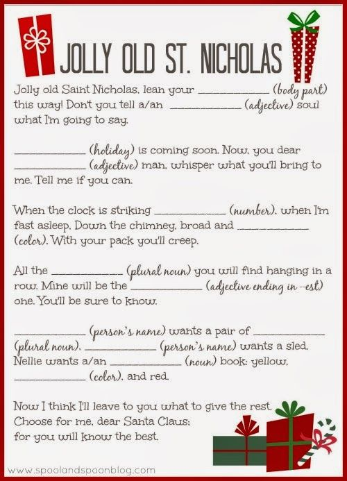 32 Interesting Christmas Mad Libs KittyBabyLove