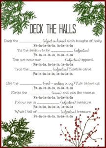 32 Interesting Christmas Mad Libs KittyBabyLove