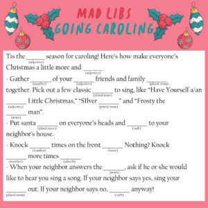 5 Best Free Christmas Mad Libs Printables Printablee