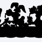 Alice In Wonderland Mad Hatter s Tea Party Silhouette Alice In