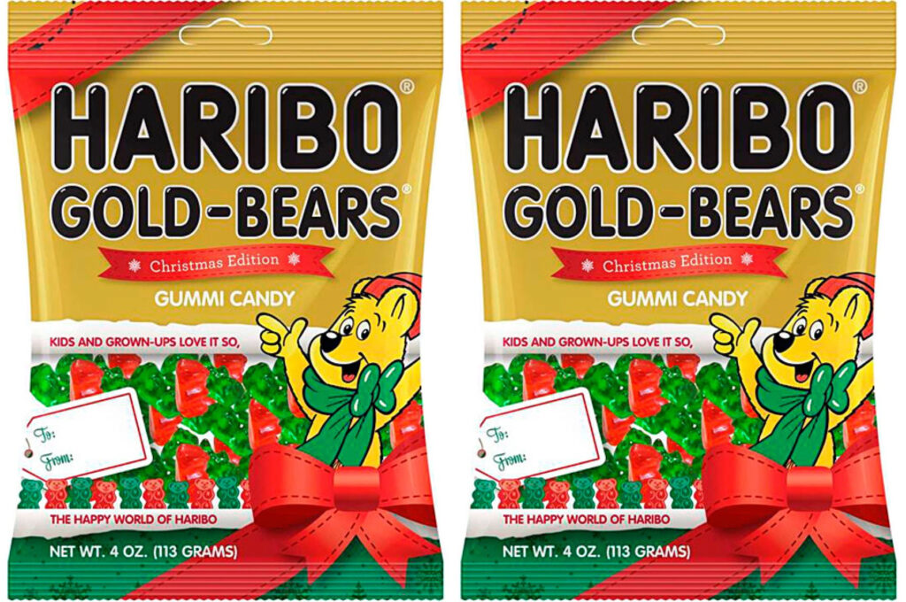 Amazon Haribo Gold Bears Christmas Edition Gummi Candy 4 Oz Bag 