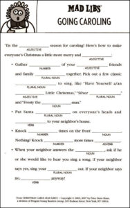 Christmas Party Games Christmas Mad Libs Christmas Classroom