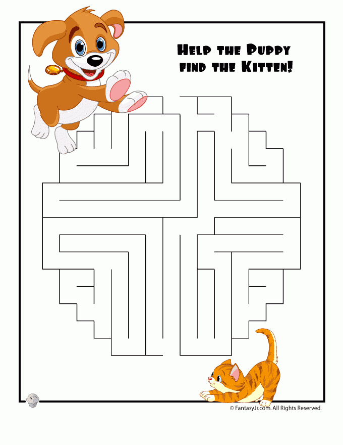 Easy Kids Mazes Woo Jr Kids Activities