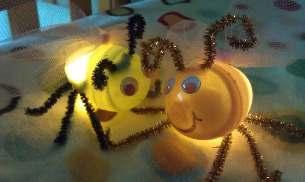 Fireflies Or Lightning Bug Craft From Plastic Eggs Woo Jr Kids 