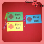 First Aid Basics Booklet SWAPS Free Printable girlscoutswaps From