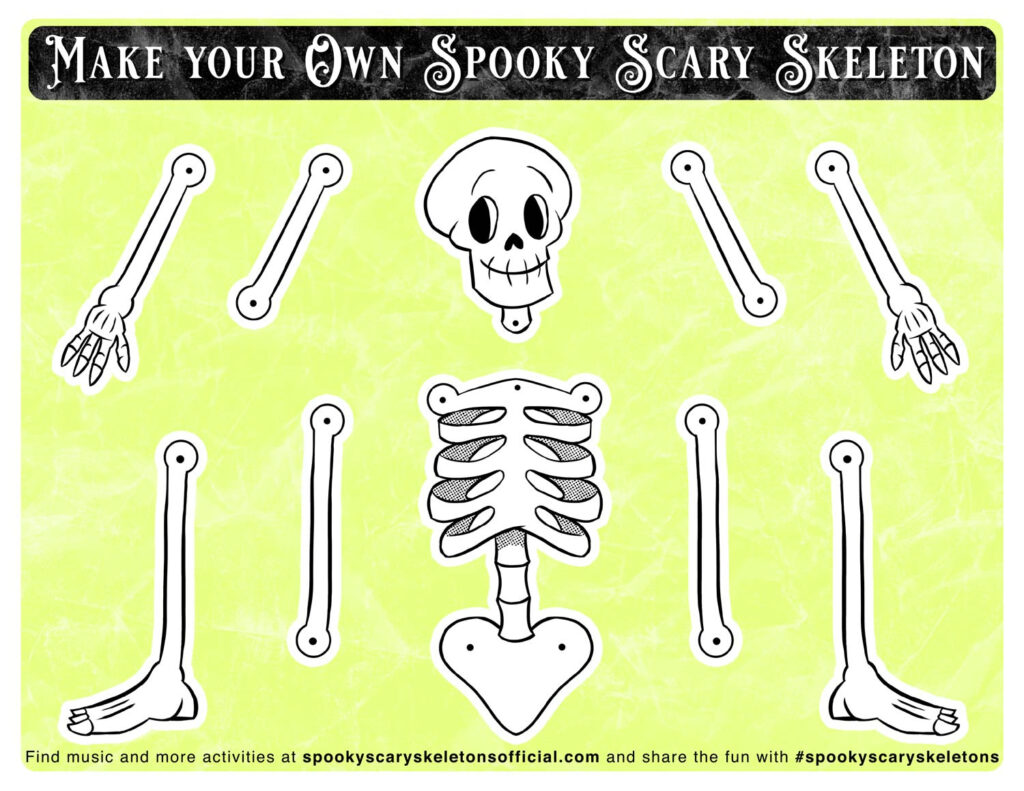 Free Printable Spooky Scary Skeletons Activity Sheets Mrs Kathy King