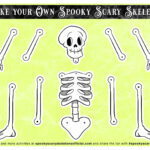 Free Printable Spooky Scary Skeletons Activity Sheets Mrs Kathy King